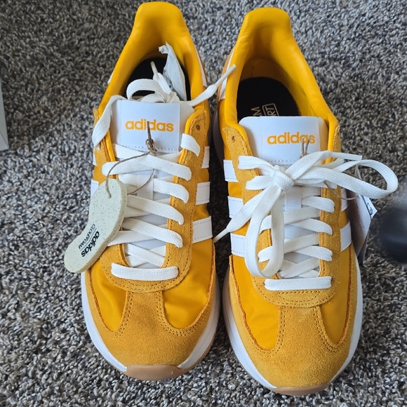 adidas Shoes - Adidas Gold and White Running Shoes